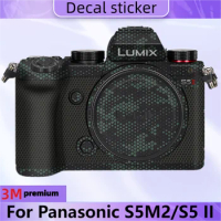 For Panasonic S5M2/S5 II Camera Sticker Protective Skin Decal Vinyl Wrap Film Anti-Scratch Protector Coat S5 MarkII Mark2