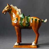 唐三彩馬陶瓷馬六駿馬擺件家居工藝禮品馬到成功擺件馬上有錢對象