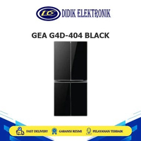 KULKAS GEA INOX G4D-404 SIDE BY SIDE 404L 4 PINTU Kompresor Inverter G4D-404 INOX G4D-404 Bebas CFC
