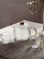 玻璃泡茶壺家用日式耐高溫煮茶水果茶壺透明燒水壺茶具套裝花茶壺
