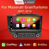 Junsun AI Voice Wireless CarPlay Andorid Auto Car Radio Multimedia For Maserati Gran Turismo 2007-2015 4G DSP Navigation Player