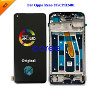 AMOLED LCD Screen Original For Oppo Reno 8T 4G LCD For Oppo Reno 8T 5G LCD Screen Touch Digitizer Assembly