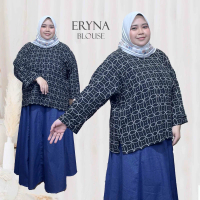 Eryna Baggy Blouse Printed Ironless Size S to 4xl