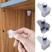 20Pcs Shelf Studs Pegs with Metal Pin Shelves Support Seperator Fixed Cabinet Cupboard Wooden Furniture Bracket Holder
