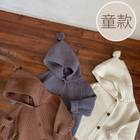 【JAR嚴選】韓國親子款針織外套(孩童款 針織外套 保暖)