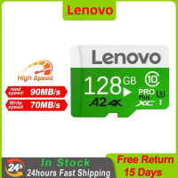 Lenovo 2TB การ์ดหน่วยความจำ128GB Sd/tf Flash Card 512GB 256GB Mini SD การ์ด UHS-1 1TB การ์ดหน่วยความจำแฟลชพร้อมแพ็คเกจอะแดปเตอร์ Sd ฟรี