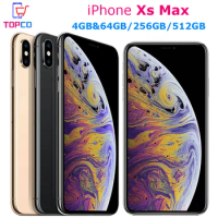 Original Apple iPhone XS Max 64GB/256GB/512GB Smartphone 6.5" RAM 4GB Hexa Core IOS A12 Bionic NFC LTE 4G Cell Phone