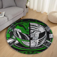 Mighty Morphin Power Ranger Circular Carpet Flannel Interior Home Decorations Dressing