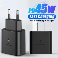 PD 45W Fast Charger for Samsung Galaxy S22 S21 S23 Ultra Note 10+ 5G Plus USB Type C Fast Charging Adapter Accessories