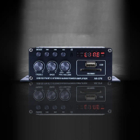 AK-370 Bluetooth-compatible Amplifier 2.0 Channel Home Theater Amplifier 20W+20W Amplifier Board DC 