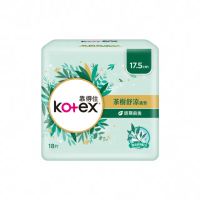 【Kotex 靠得住】茶樹舒涼護墊 經期前後 17.5cm 18片x12包/箱(涼感護墊)