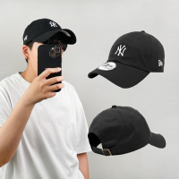 New Era 棒球帽 Casual Classic MLB 紐約 洋基 老帽 黑 白 NY 男女款 經典款 NE12712410