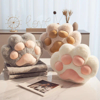 Cat Paw Blanket Hand Warmer Pillow Quilt Dual-use Office Nap Blanket 2-in-1 Nap Pillow Car japan bur