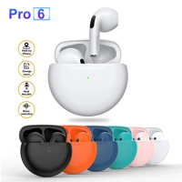 Original Pro6 TWS Wireless Bluetooth Headphones Touch Control Earphones High Quality Stereo Earbuds Sports Waterproof Headsets