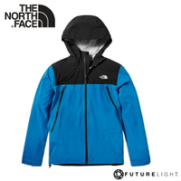 【The North Face 男 FL防水外套《黑/藍》】46LA/防水透氣衝鋒衣/防風外套/防水夾克