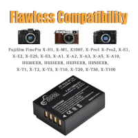 1380mAh NP-W126S NP-W126 Battery for Fujifilm X-T100, X-T200, X100F, X100V, X-S10, X-A5, X-A10, X-E4, X-Pro2, X-Pro3, X-T1, X-T2