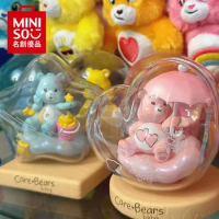 Anime Miniso Care Bears Blind Box Weather Forecast Series Peripheral Figures Cartoon Decorative Tabletop Ornaments Toys