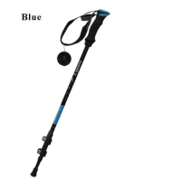 Retractable Cane Folding Walking Stick Trekking Ultralight Camping Equipment Accessories Nature Hike Ski Poles CA03