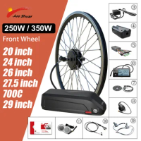 250W 350W Front Drive Hub Motor Ebike Conversion Kit for 700C 26" City Bicycle E-bike Kit with Battery 36V 48V 13Ah 20Ah 24Ah
