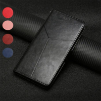Flip Case For Samsung Galaxy M55 5G Case Business Wallet Holster Phone Cover For Samsung Galaxy M15 5G Cover Geometric Корпус.