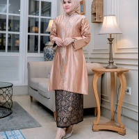 {COD}set kebaya Melayu/Malaysia premium stelan rok songket modern Setelan Wanita Seragam Wisuda Kond