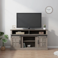 58 Inch TV Stand with Storage Cabinet and Shelves, TV Console Table Entertainment Center for Living Room,Bedroom