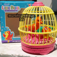 Mainan Anak Happy Little Bird 1146 Burung Dalam Sangkar Bisa Bunyi I Mainan Edukasi Anak Burung Kica