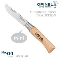 【【蘋果戶外】】OPINEL OPI_121040 No.04 法國不鏽鋼折刀/櫸木刀柄 折疊刀 (公司貨)
