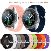 Watchband For Samsung Galaxy Watch 3 41 45mm Strap Sport Silicone Band for Galaxy Watch Active2 40 44mm Smart Bracelet Wristband