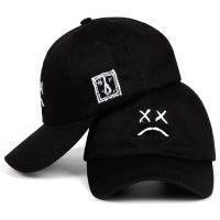 Lil Peep-หมวกพร้อมงานปักพ่อสำหรับผู้หญิง หมวกพร้อมงานปัก snapback เมนู 100% LL