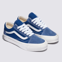 【VANS 官方旗艦】Premium LX Old Skool 男女款深藍色滑板鞋