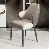 意式餐椅極簡輕奢高級感家用椅酒店餐桌茶桌洽談靠背椅主人貴賓椅