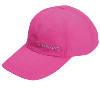 【Wildland 荒野】中性抗UV透氣棒球帽.防晒遮陽帽.鴨舌帽(W1013 深粉紅)