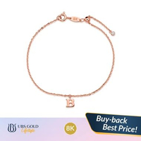 UBS Gold - Gelang Emas Alpha Cheri B - 8k - Kgv8070k Adj 18cm-Rose Gold