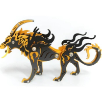 3D Metal Wolf Puzzle Model Building Kits for Adults Mechanical Animals Siberian Wolf King DIY Assembly Toys Gift