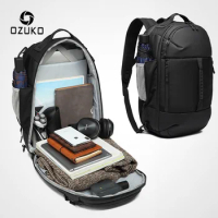 OZUKO 2024 New Multifunctional Men Backpack 15.6 inch Laptop Bag Male Waterproof Large Capacity Backpacks Travel Bags Mochila