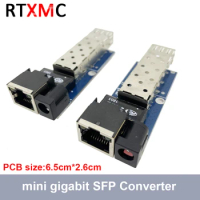 SFP Fiber Media Converter to RJ45 Gigabit Media Converter SFP 1 Port 1000M Ethernet Converter Transceiver fiber Optical Switch