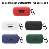 Silicone Protective Case Shockproof Cover Shell Anti-Scratch Headphone Accessories for Sennheiser MOMENTUM True Wireless 4