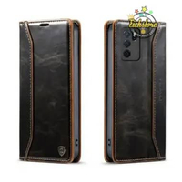 Casing Oppo A16 Crossgrain Super Wallet Cross Grain Case PE Leather Full 360 Degree TPU Waterproof C