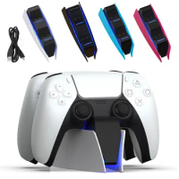 Dual Fast Charger for PS5 Wireless Controller USB Type-C Charging Cradle Dock Station for Sony PS5 Joystick Gamepad New