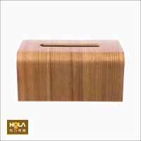 【HOLA】Bent木質面紙盒-淺木色