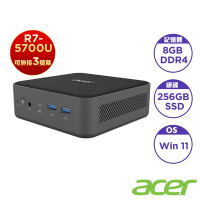 Acer 宏碁 Aspire Revo Box RB102迷你桌機(R7-5700U/8GB/256GB/Win11)