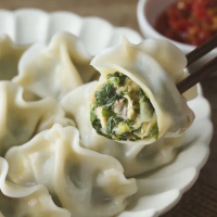 【禎祥食品】純素香菇薺菜大水餃-3包組(750g約30粒/包)