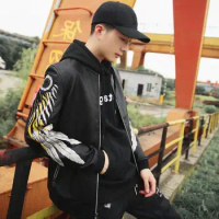 Hot Autumn new men high quality PU jacket motorcycle slim Korean youth tide Fashion Embroidery flight clothing jackets M-3XL