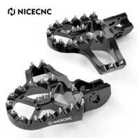NICECNC For KTM 2017-2023 125 250 300 350 450 500 EXC EXCF XCW XCWF Extender Foot pegs Foot Rests Pedals XC XCF SX SXF 2017-2022
