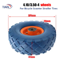 10 Inch 4.10/3.50-4 Pneumatic Tire Wheels, for Electric Tricycle Trolley Electric Scooter Warehouse Car Tire Replace