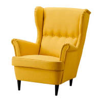 STRANDMON 扶手椅, skiftebo 黃色, 82x96x101 公分