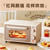 Bear Electric Oven Household Multi functional 10L Mini Heating Tube Timed Temperature Control Oven 110-230V golden cooker diy