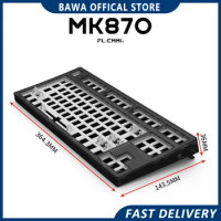 Flcmmk Mk870 87 Keys Keyboard Mechanical Rgb Backlit Tri-Mode Bluetooth Wireless 2.4g Wired Accessories For Pc Gamer Man Gifts