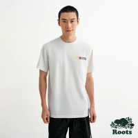 【Roots】Roots 男裝- GRADIENT BEAVER短袖T恤(椰奶色)